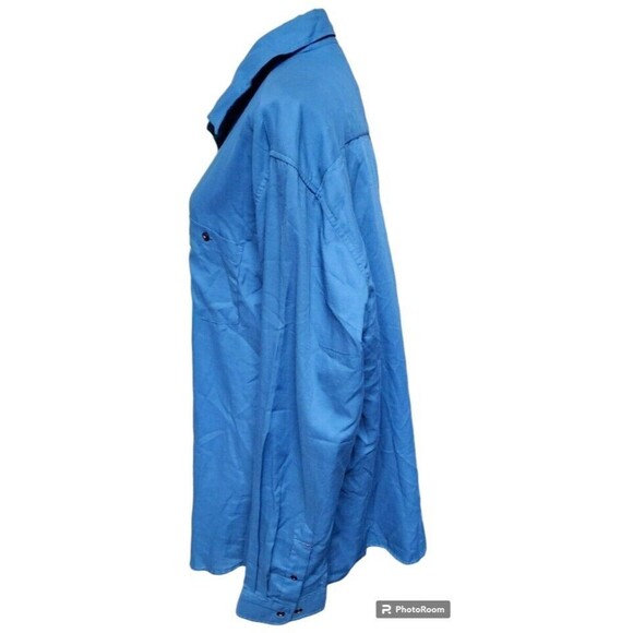 Russell Simmons Blue Button-Down Shirt Size 2X NEW Argyle Culture - Picture 5 of 8